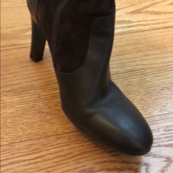 J. Crew Brown Heeled Knee Length Suede Boots - Picture 5 of 11